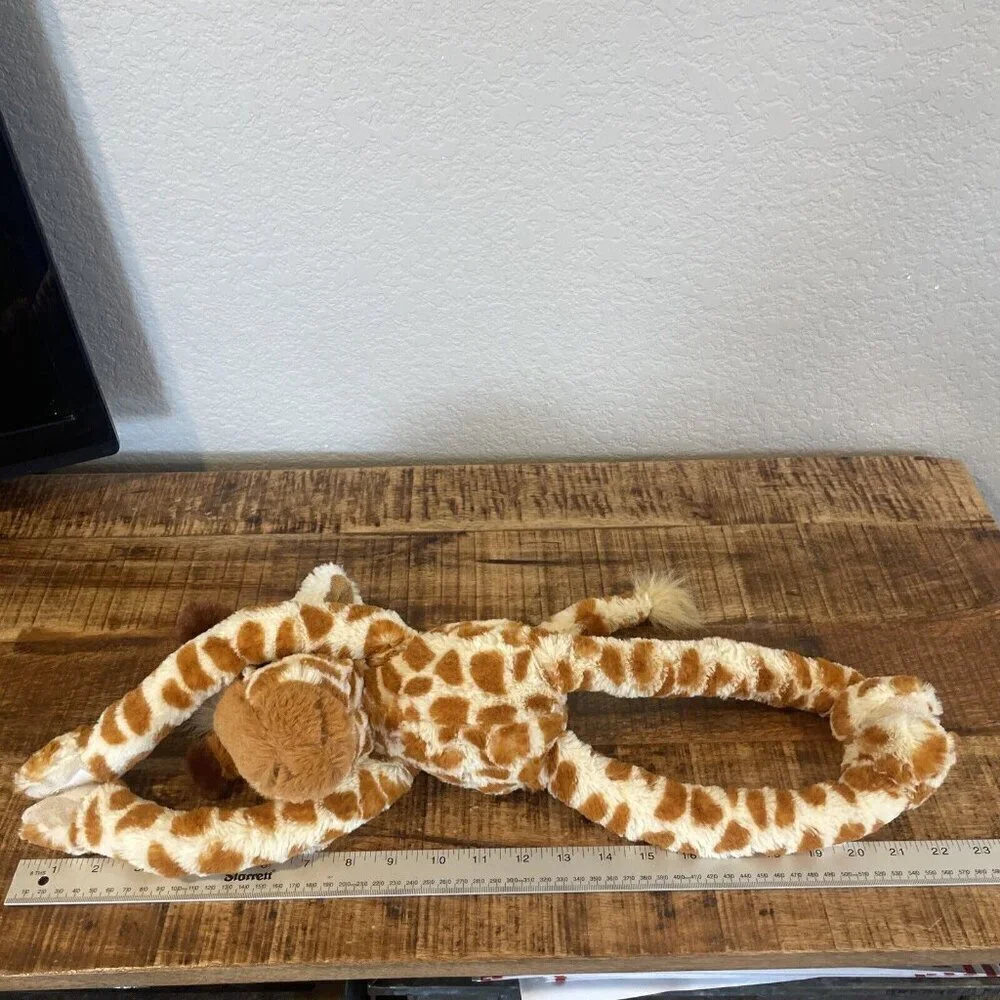 Plush Toy Giraffe Novelty Stick Together Feet Hanging Long Legs